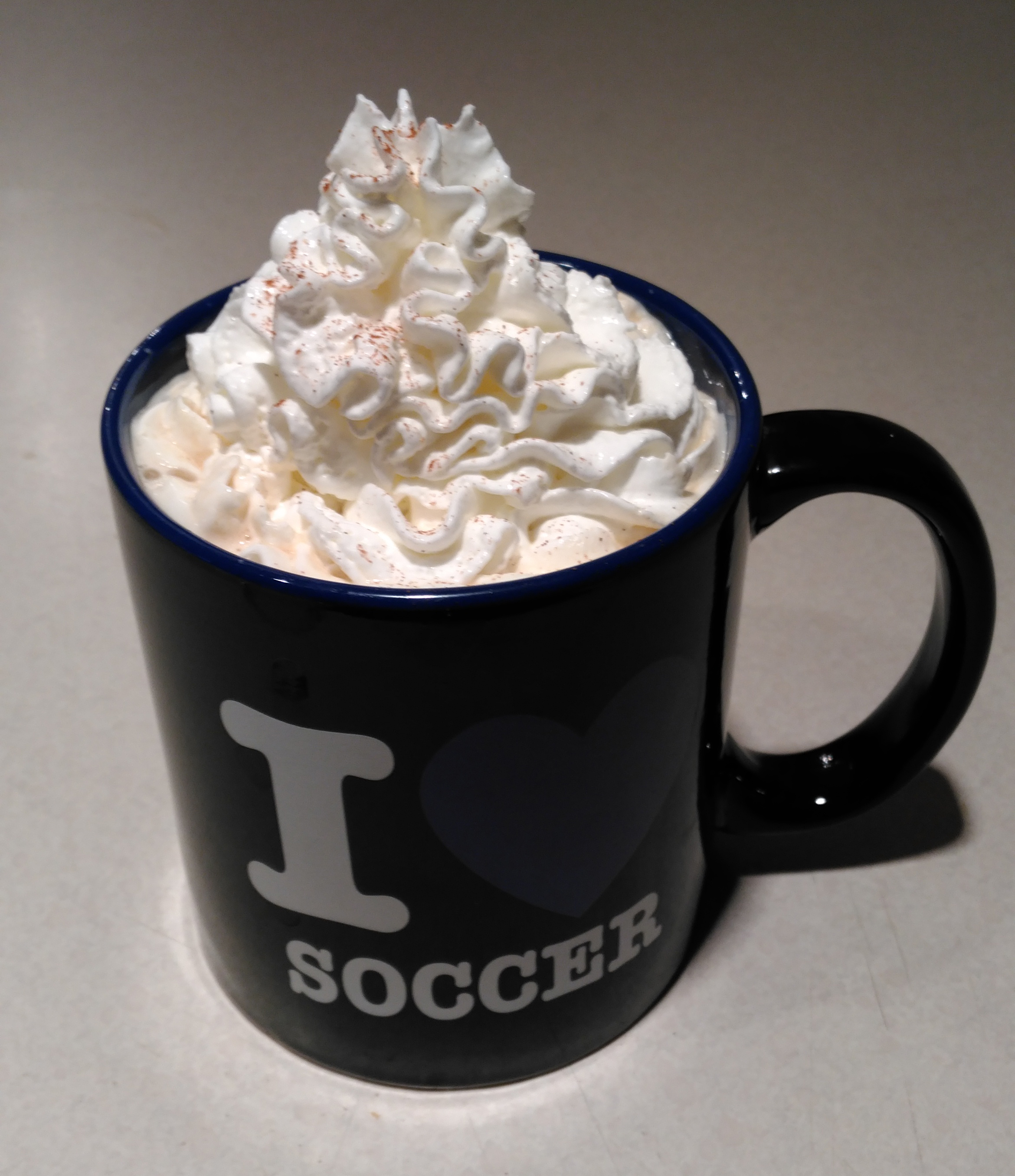 i love soccer coffee mug